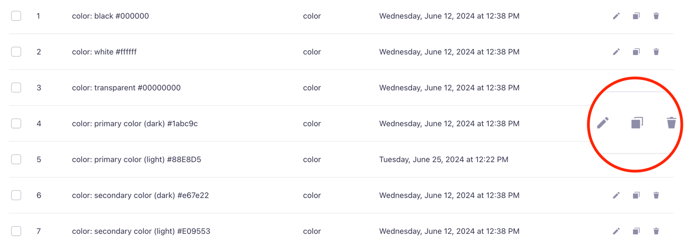 Bearbeitung Default Settings