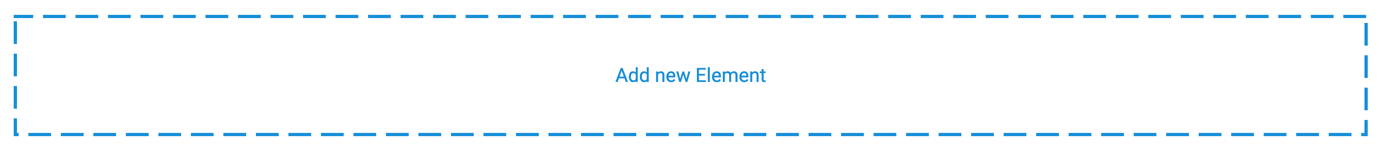 Add new Element wird zum Hinzufügen von Content-Elementen verwendet